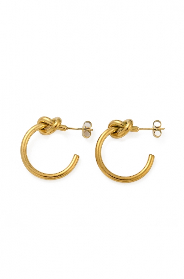 Κομψά Σκουλαρίκια Καρφωτά Κόμπος